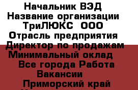 Начальник ВЭД › Название организации ­ ТриЛЮКС, ООО › Отрасль предприятия ­ Директор по продажам › Минимальный оклад ­ 1 - Все города Работа » Вакансии   . Приморский край,Уссурийский г. о. 